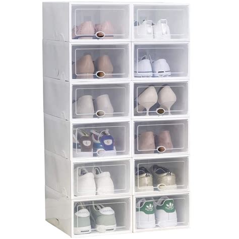 shoe storage box 12 pack